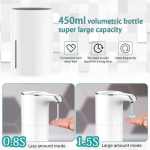 Waterproof Electric Liquid Soap Dispenser, Adjustable Volume, 450 ml